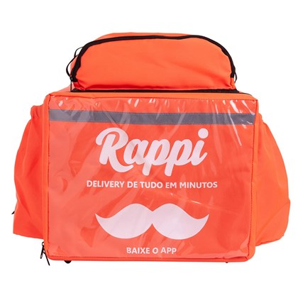 Bag Mochila Térmica RAPPI +  Caixa de Isopor