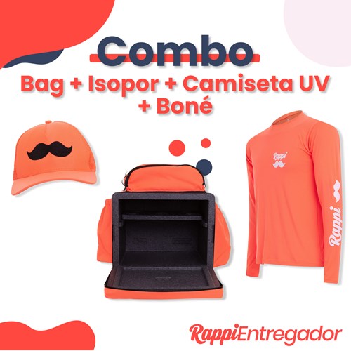 Combo 1: Bag + Isopor + Boné + Camiseta UV
